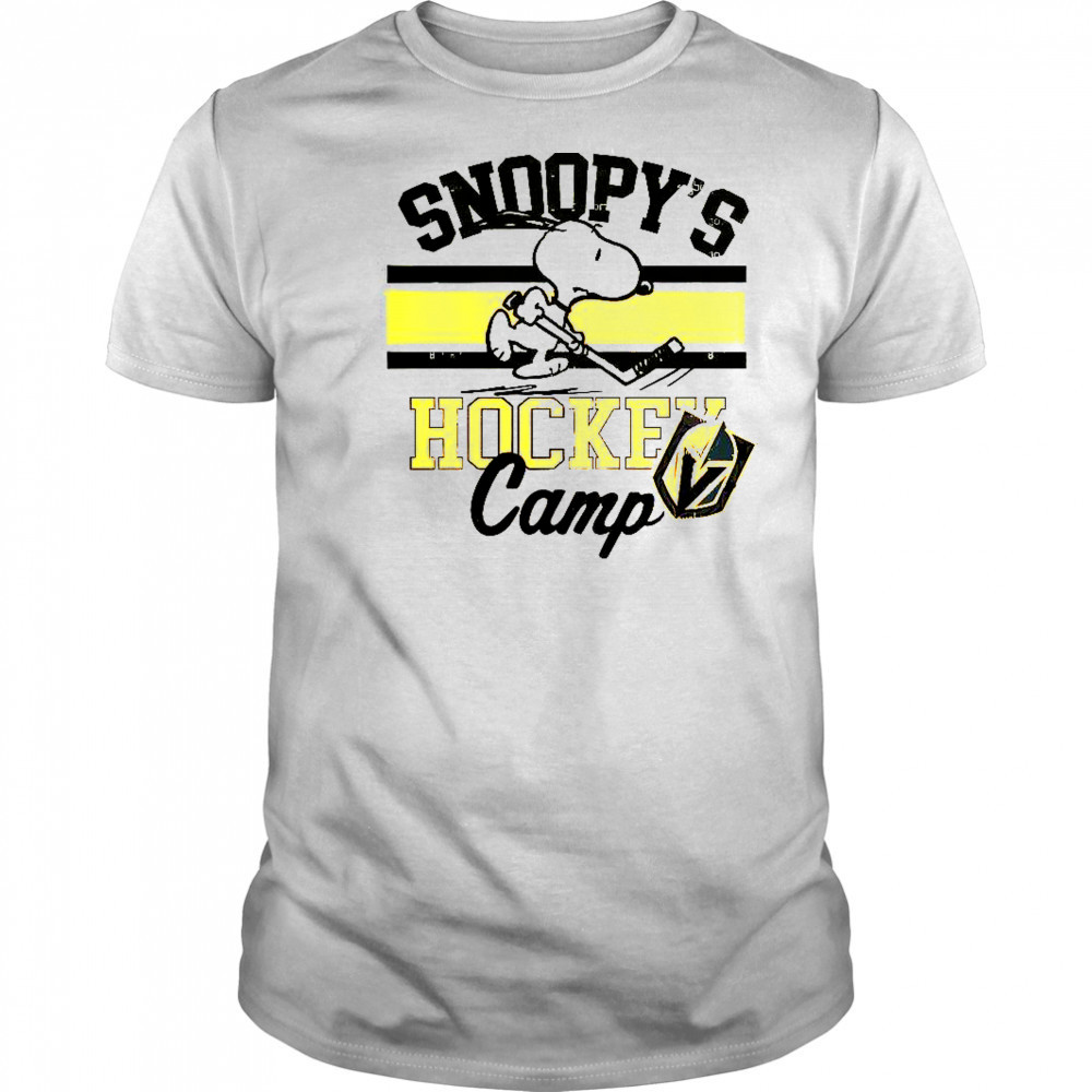 Snoopy Vegas Golden Knights Snoopy’s Hockey Camp Snoopy NHL All Teams T-Shirt