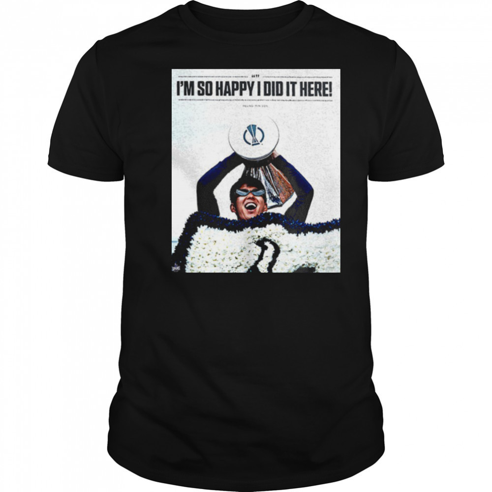 Son Heung Min i’m so glad that i did it here shirt