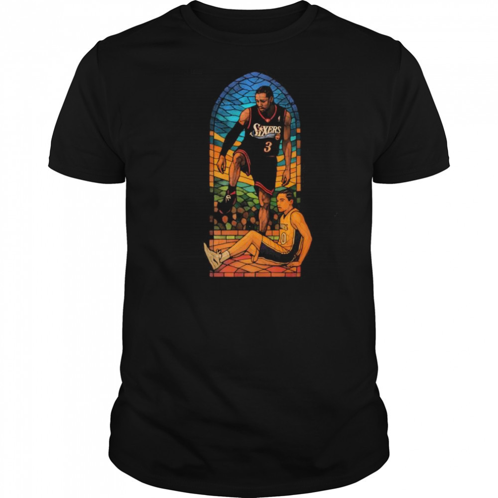 Stained glass Allen Iverson shirt