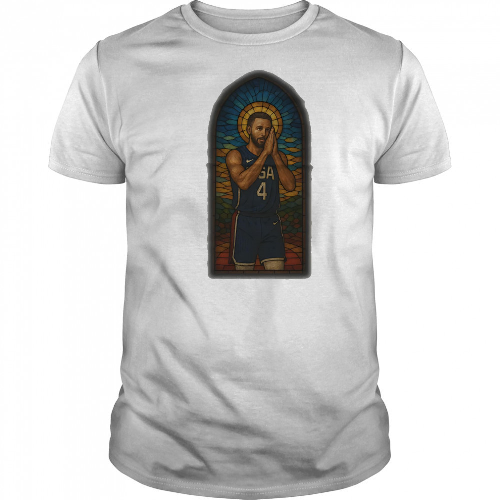 Stained glass Stephen Curry shirt
