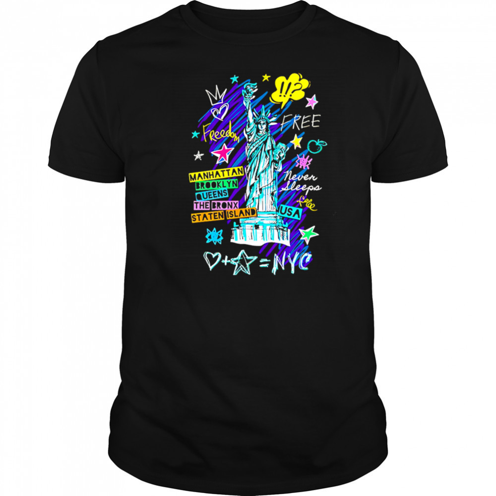 Statue of liberty cities of new york shirt