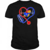 Stethoscope heart Kansas Jayhawks shirt