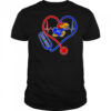 Stethoscope Heart Kansas Jayhawks T-Shirt