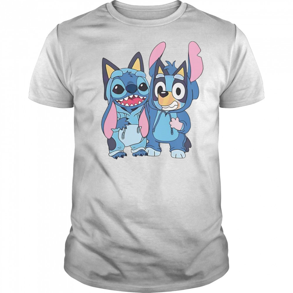 Stitch And Bluey Bluey Costume T-Shirt