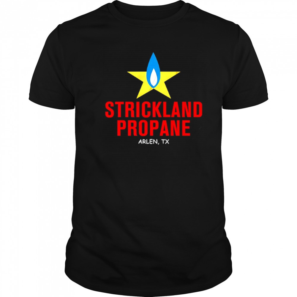 Strickland Propane Arlen TX logo shirt