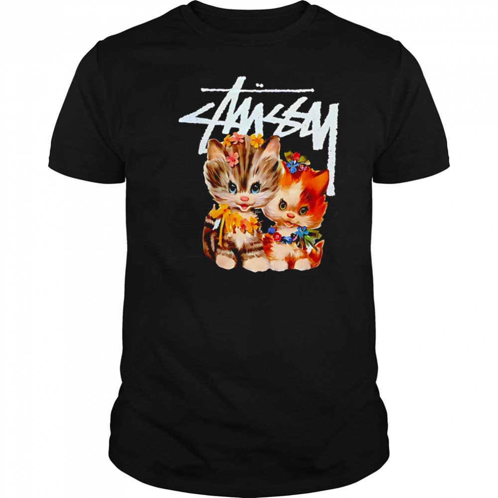 Stussy Cats funny cute shirt