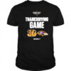 Sunday Night Football NFL Thanksgiving Game Cincinnati Bengals vs Baltimore Ravens Nov 27 2025 t-shirt