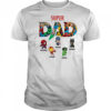 Super Dad Marvel Superhero Personalized Kids Names Father’s Day shirt