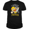 Swinging Friar Never Underestimate a Woman and Loves San Diego Padres diamond heart shirt