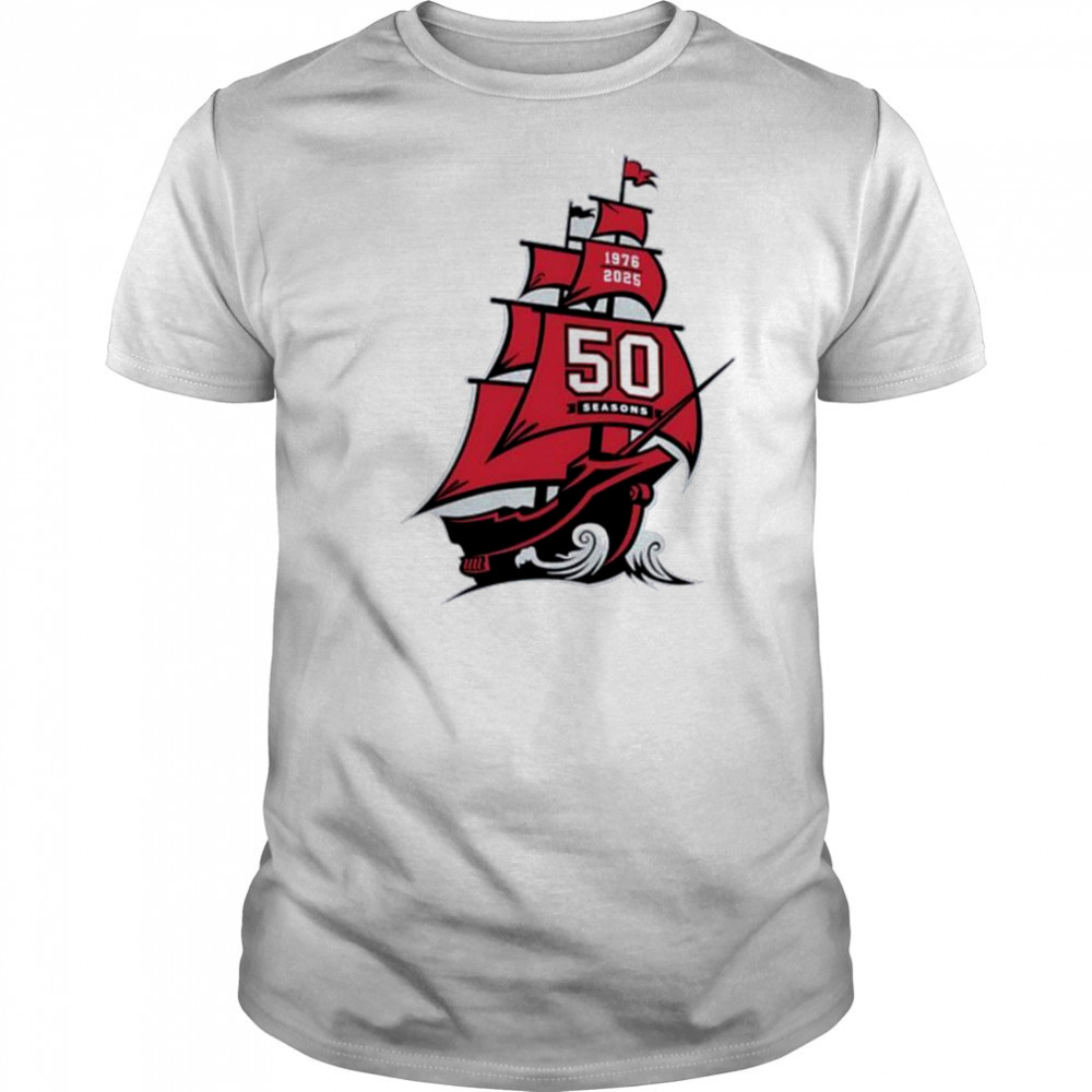 Tampa Bay Buccaneers NFL 50 season 1976 2025 shirt