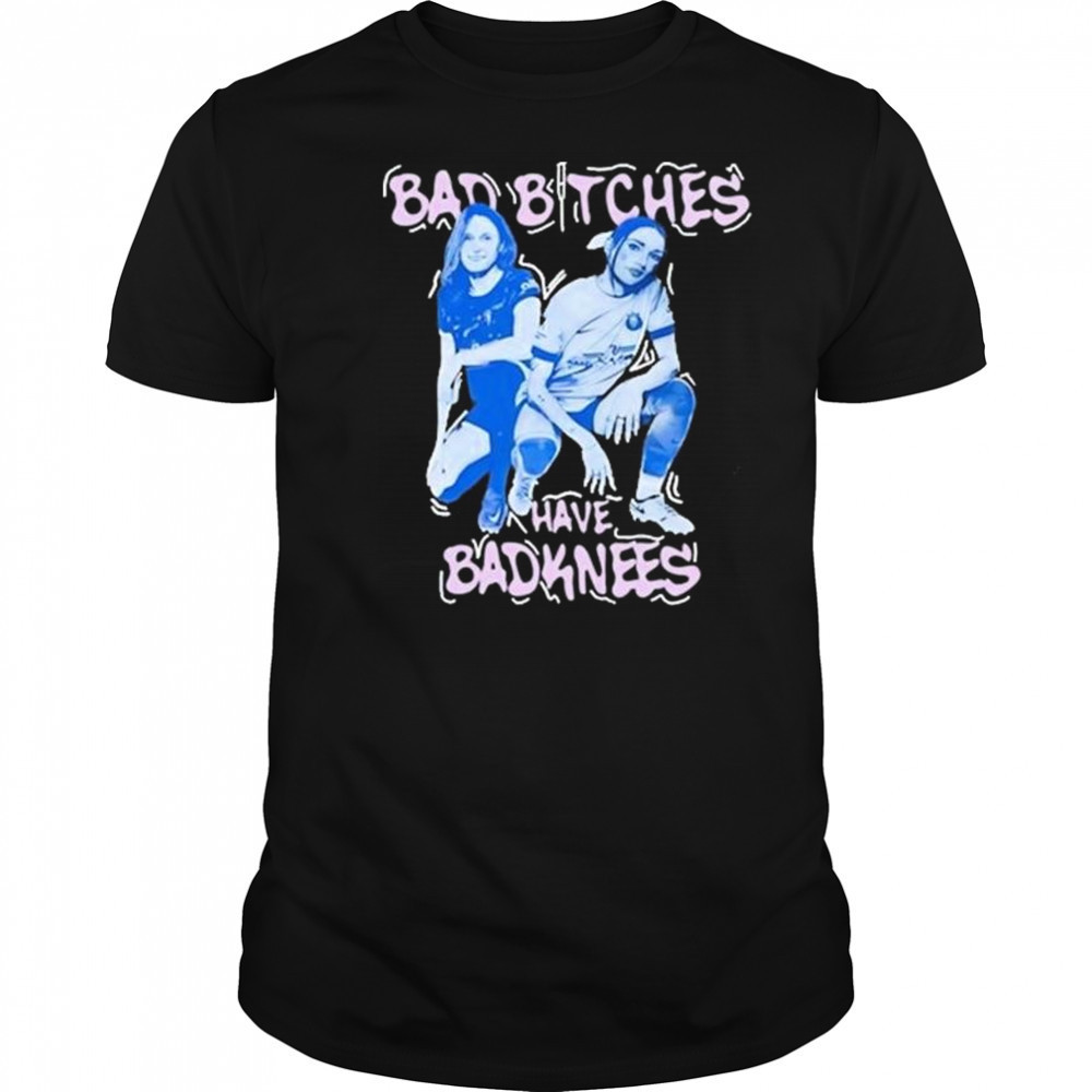Tatumn Milazzo Bad Bitches Have Bad Knees Graphic t-shirt