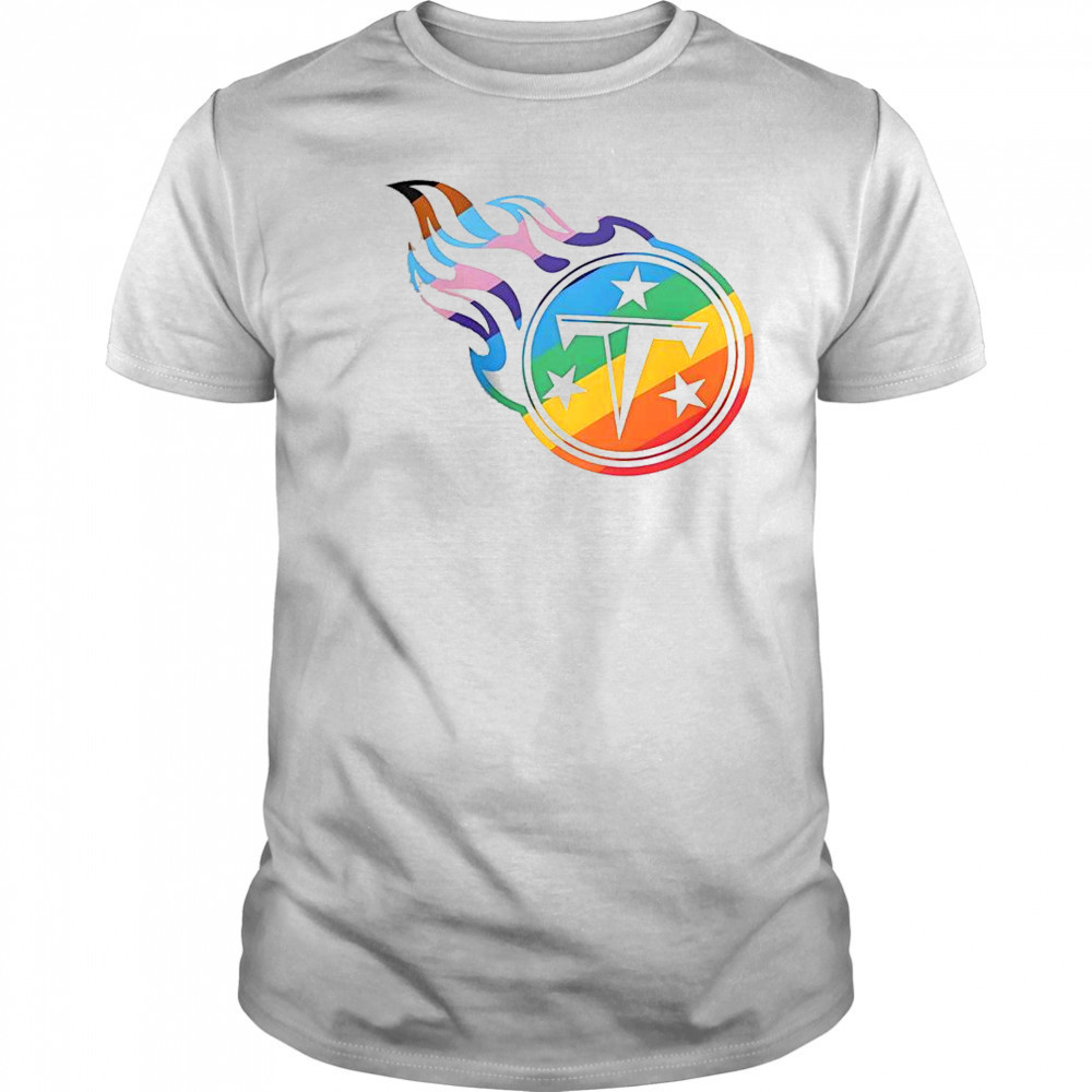 Tennessee Titans Logo Pride T-Shirt