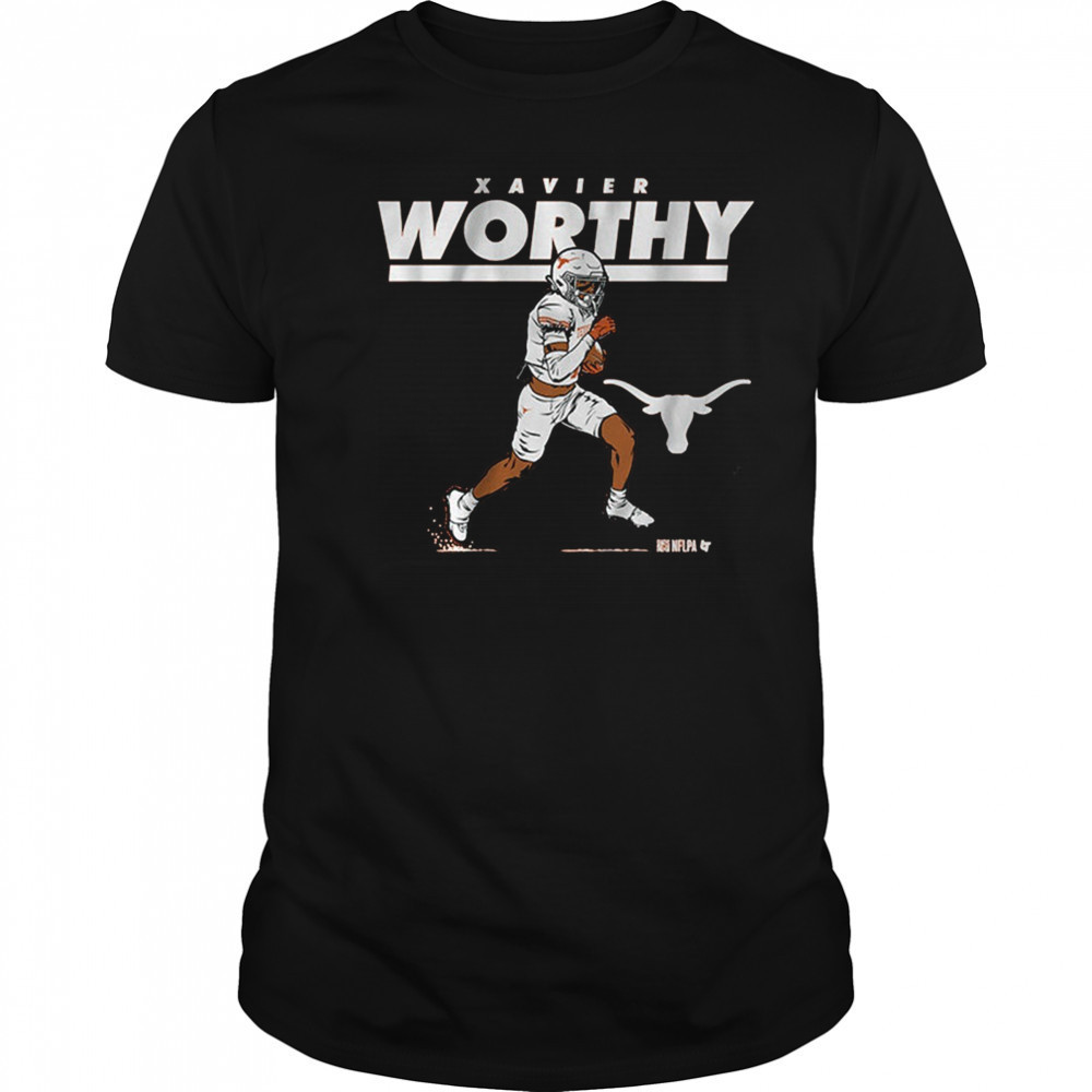 Texas Longhorn Football NCAA Xavier Worthy Superstar Pose t-shirt