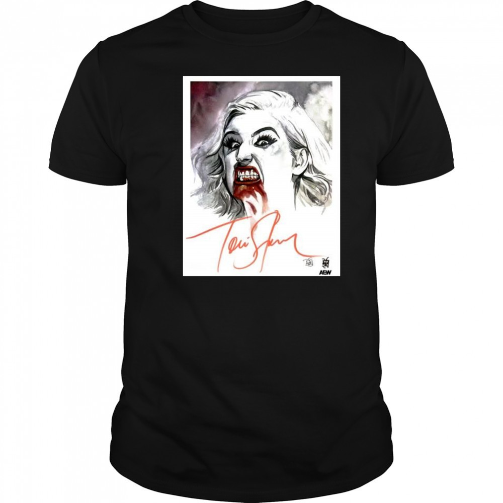 The Art of Rob Schamberger – Toni Storm AWE Signature t-shirt