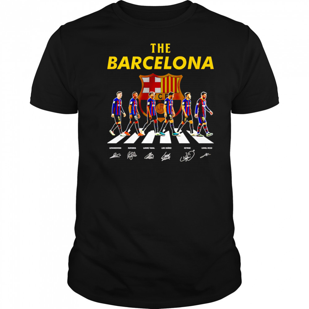 The Barcelona legendary signatures shirt