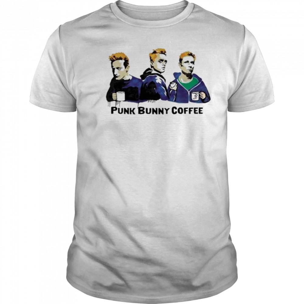 The Graffiti Punk Bunny Coffee Graphic t-shirt