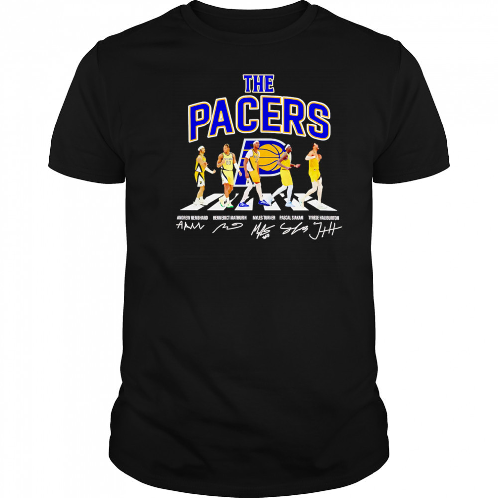 The Indiana Pacers Basketball Abbey Road Signatures 2025 shirt
