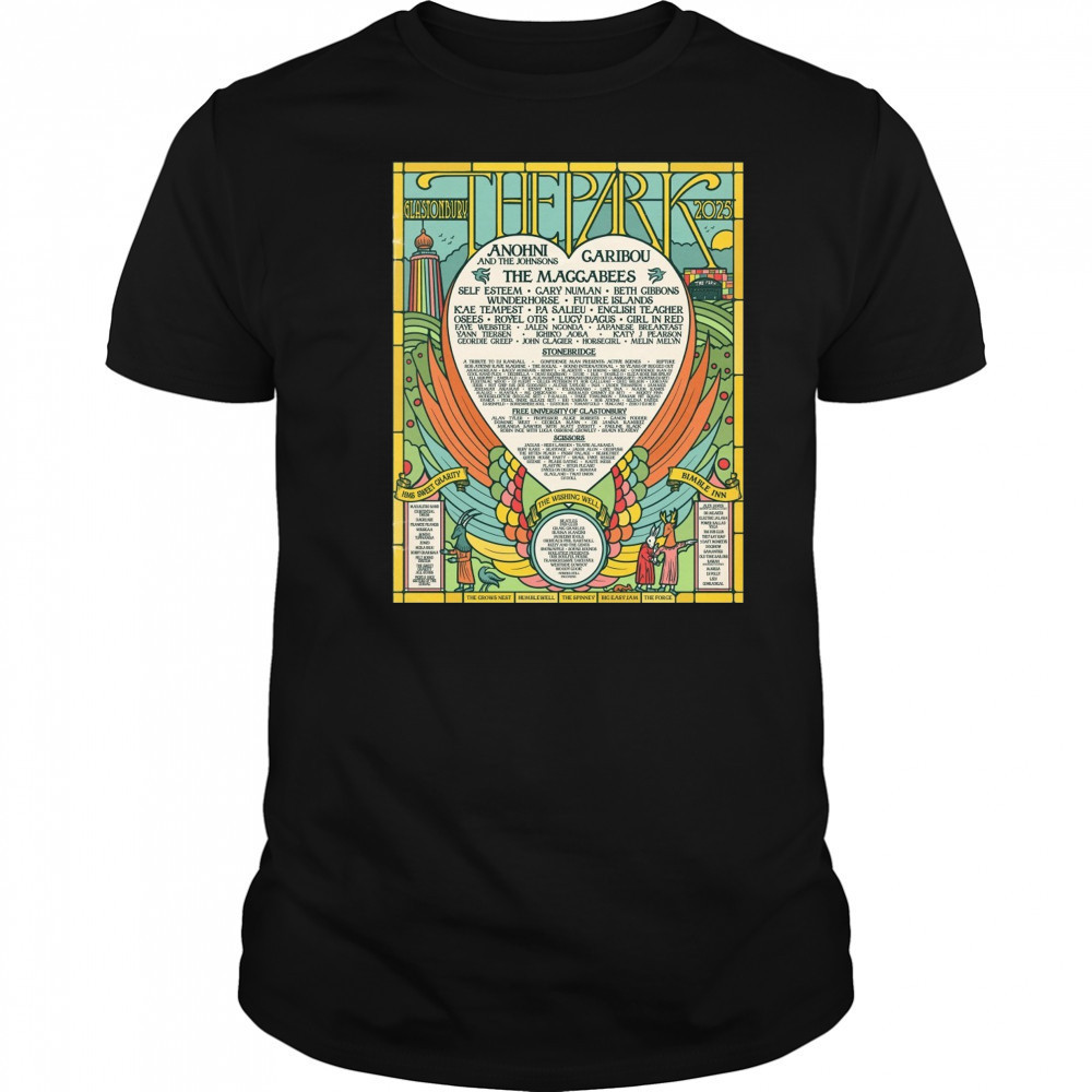 The Park Glastonbury Festival 2025 Hms Sweet Charity The Wishing Well Bimble Inn Poster t-shirt