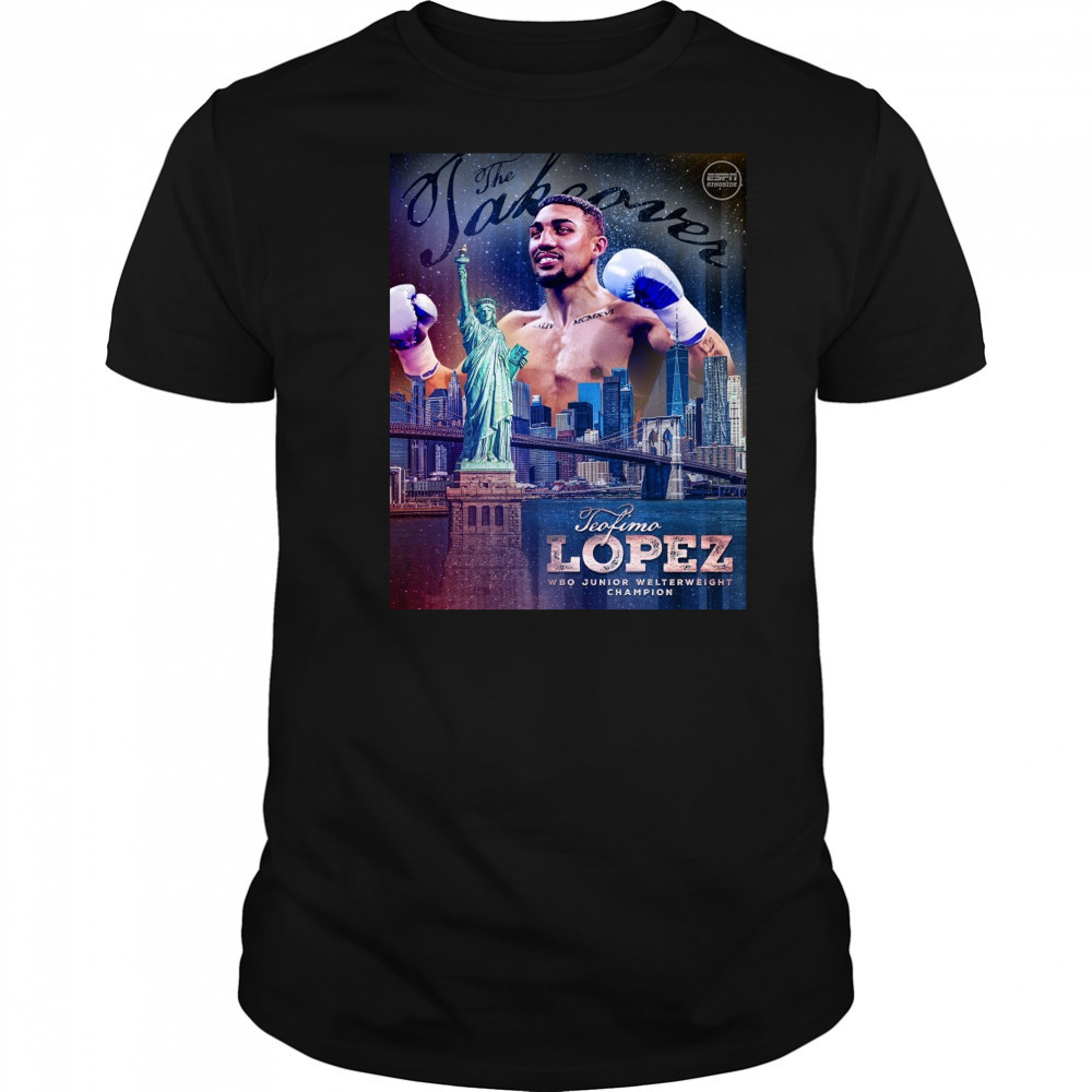 The Takeover Teofimo Lopez WBO Junior Welterweight Champion Poster t-shirt