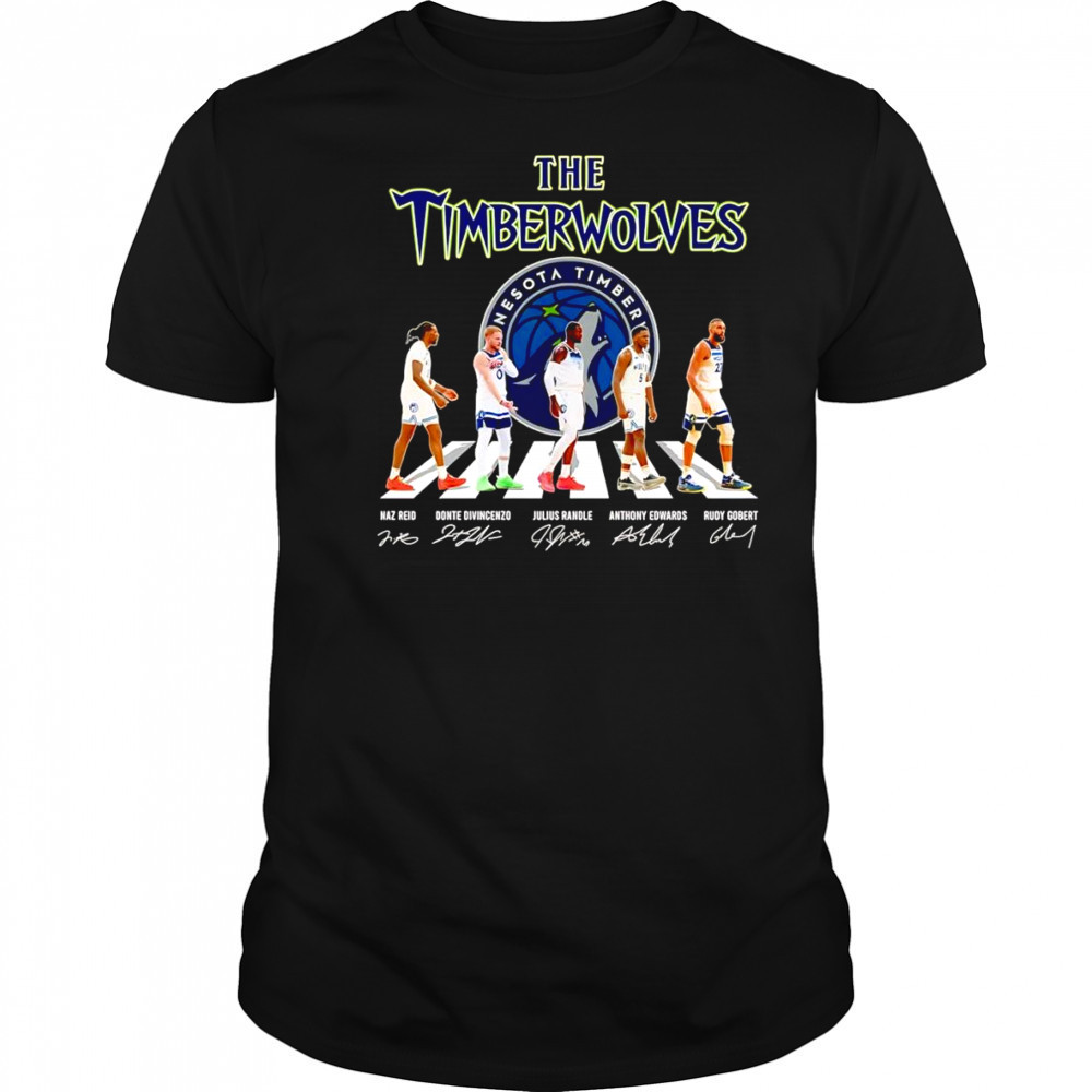 The Timberwolves Abbey Road Naz Reid Donte Divincenzo Julius Randle signature shirt