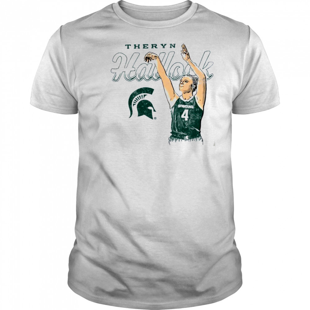 Theryn Hallock Michigan State Spartans Basketball T Shirt