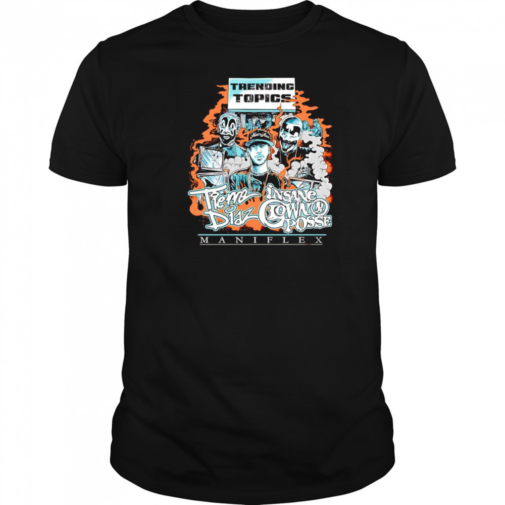 Tierre Diaz x ICP Collab Trending Topics shirt
