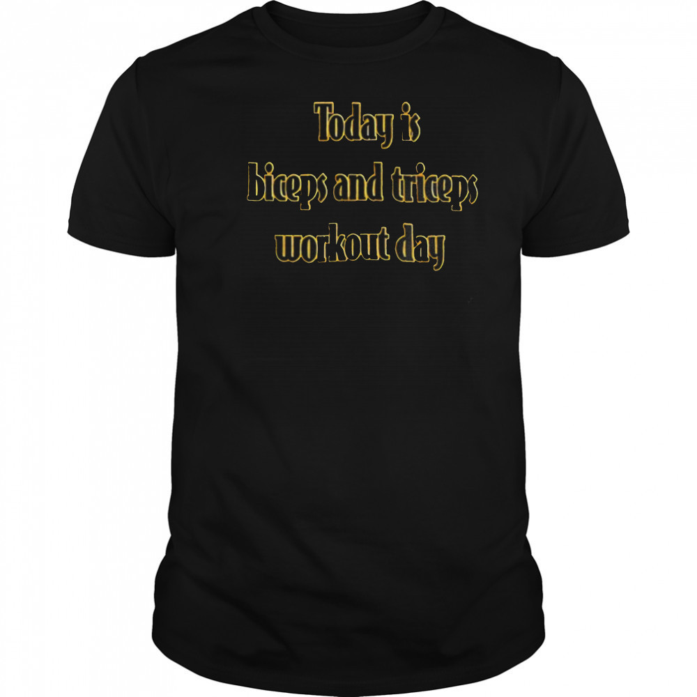 Today is biceps and triceps workout day shirt