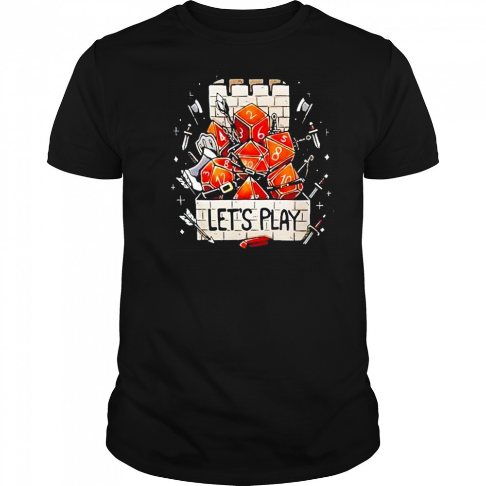 Tower Dice Lets Play Shirt
