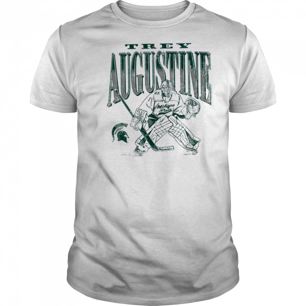 Trey Augustine Michigan State Spartans Hockey Goalie T Shirt