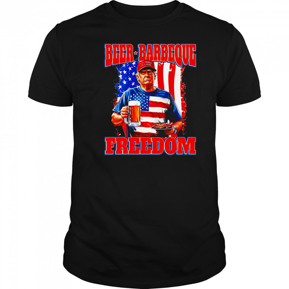 Trump 4th of July Beer Barbeque Freedom