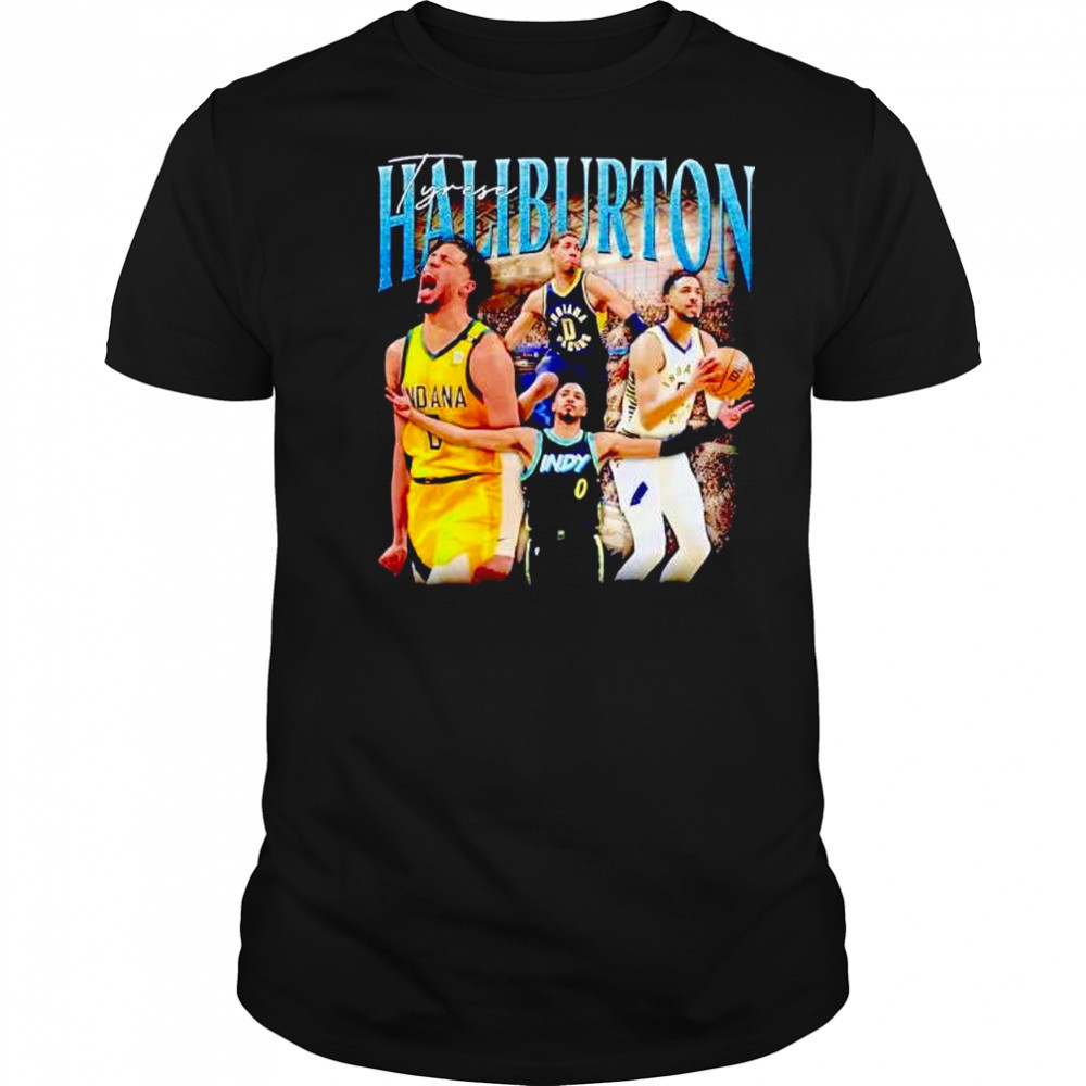 Tyrese Haliburton Indiana Pacers vintage graphic shirt