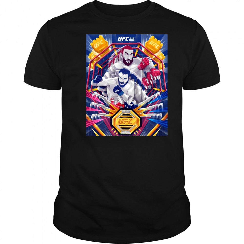 UFC 315 World Champion Artist Series 2025 Poster t-shirt