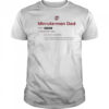 UMass Minutemen Dad Definition shirt