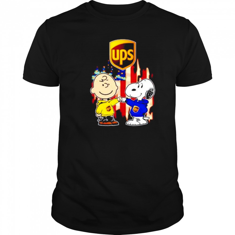 UPS Charlie Brown and Snoopy shirt