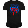USA repeat attach a bow shirt
