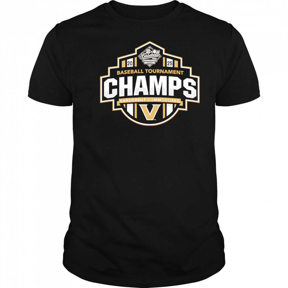 Vanderbilt Commodores 2025 SEC Baseball Tournament Champions shirt