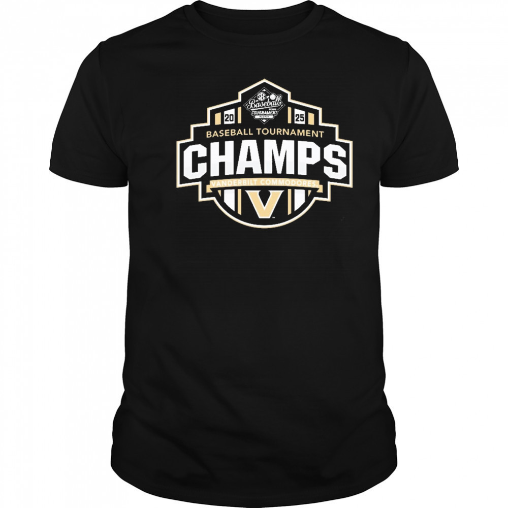 Vanderbilt Commodores SEC Baseball Conference Tournament Champions Locker Room NCAA 2025 t-shirt