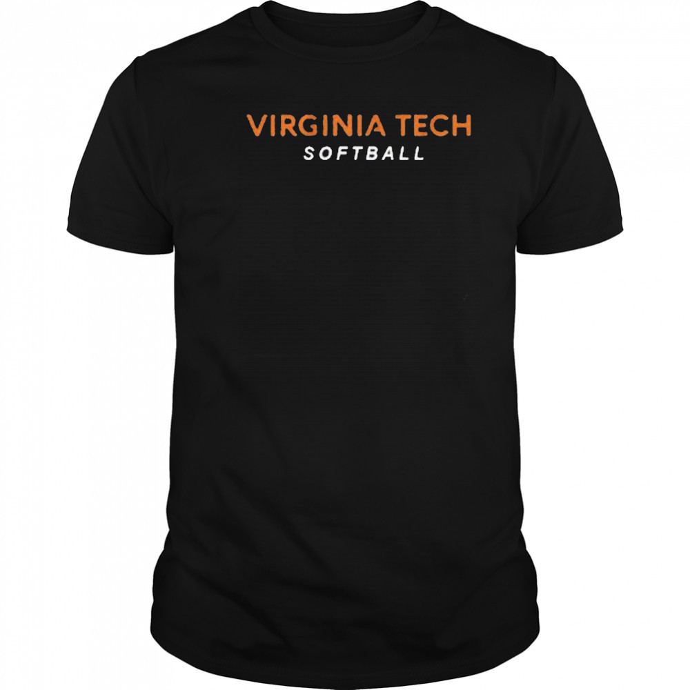 Virginia Tech Softball Logo Stack Shirt