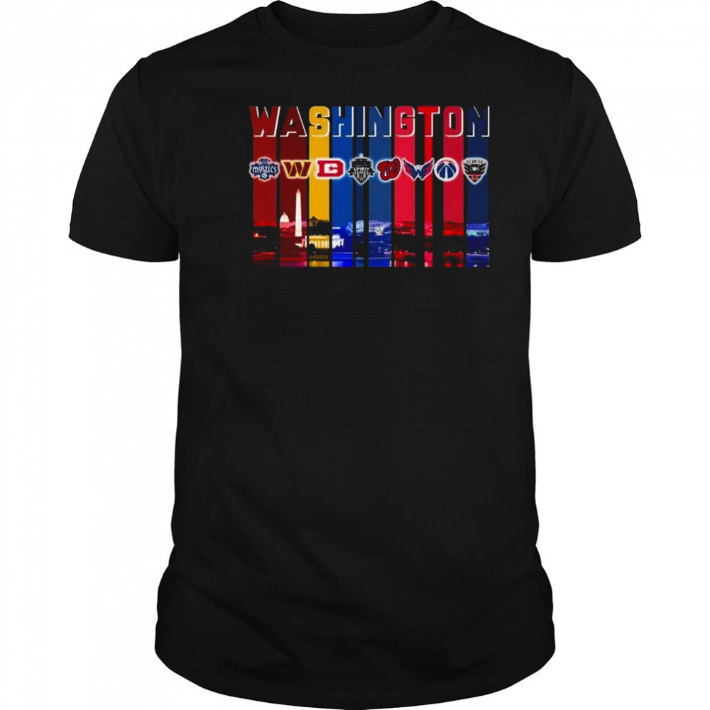 Washington Commanders Capitals Washington Mystics Nationals Sport City Shirt