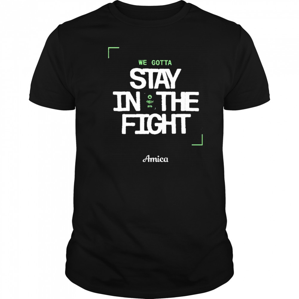 We Gotta Stay In The Fight Amica Boston Celtics t-shirt