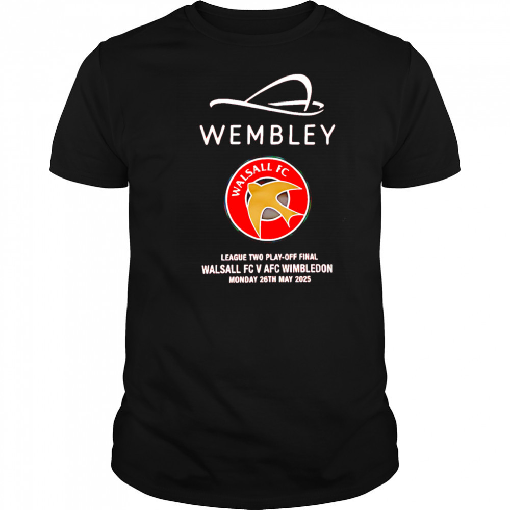 Wembley Walsall football club shirt