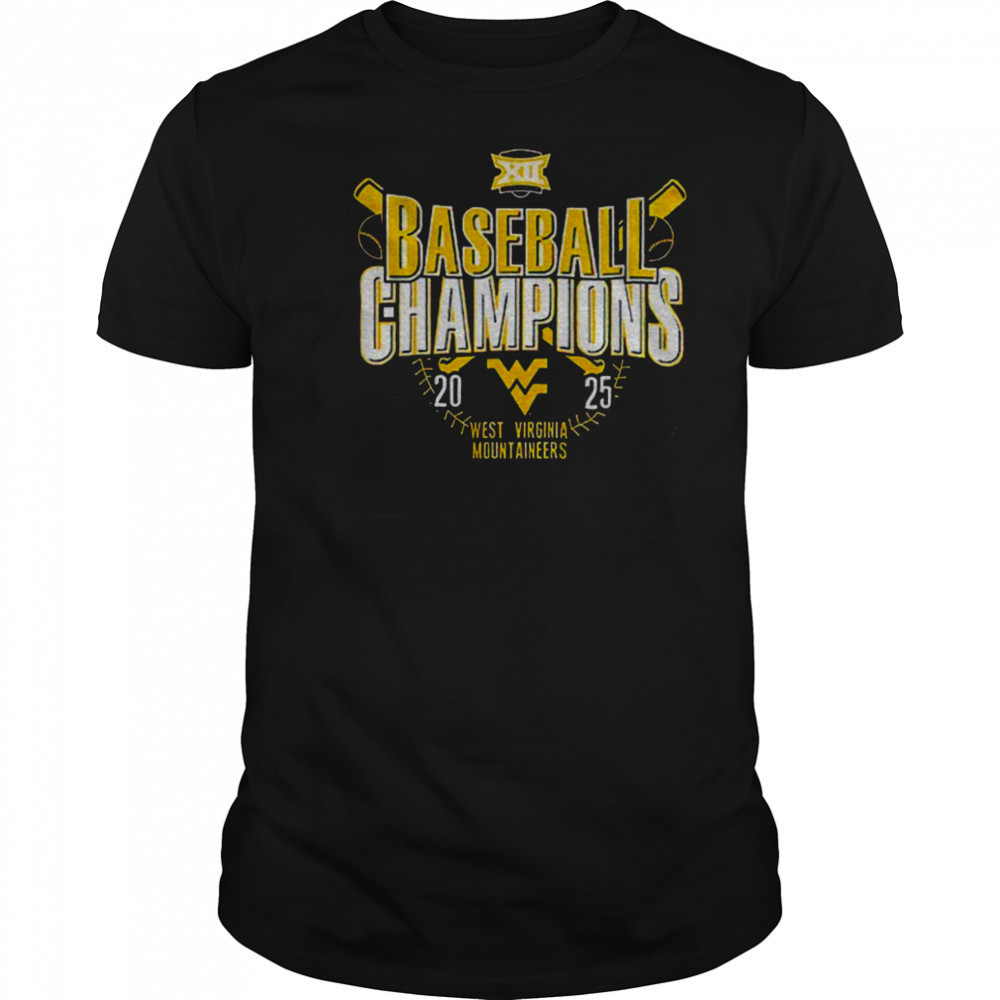 West Virginia Mountaineers Baseball Champions 2025 black shirt