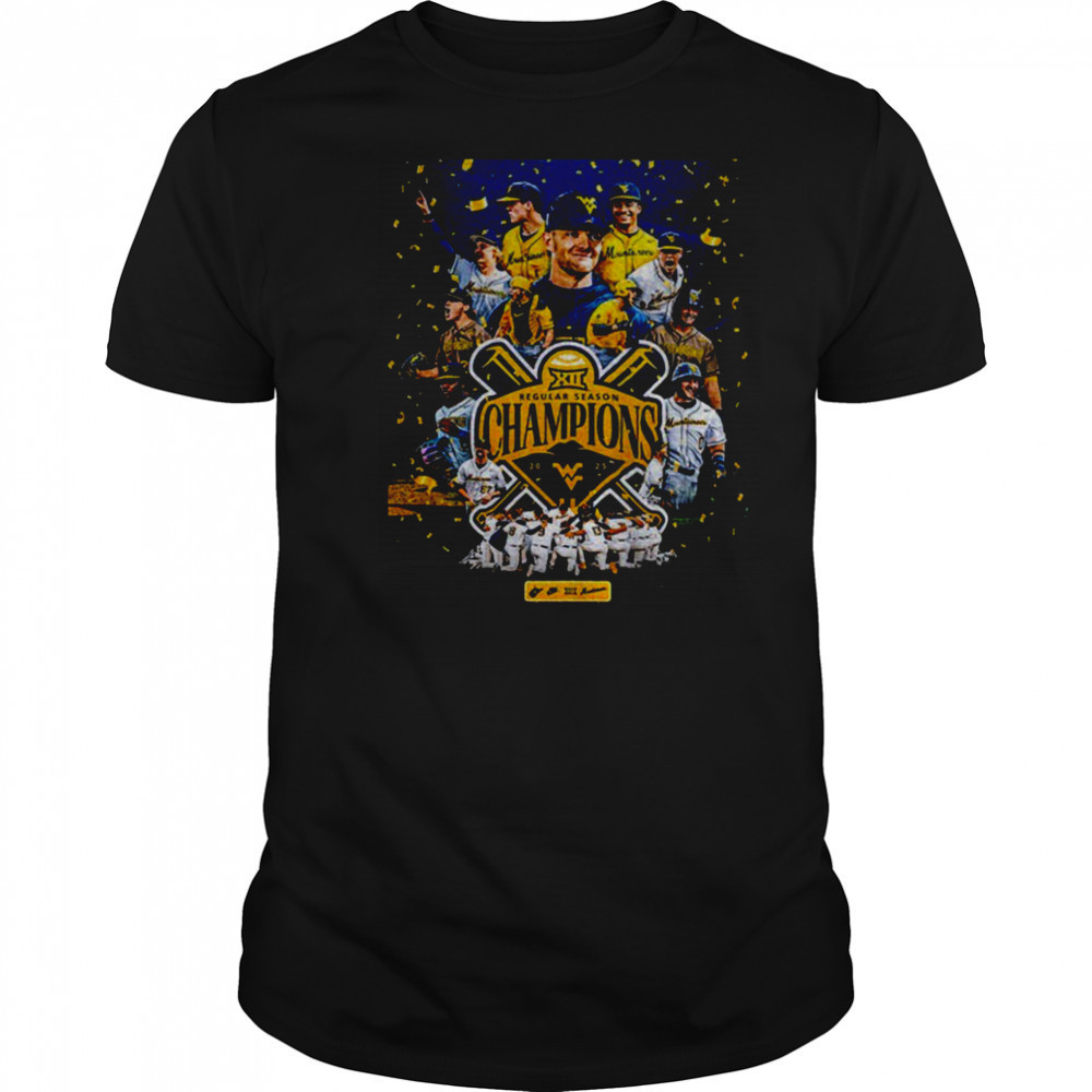 West virginia Mountaineers Baseball Regular Season Champions 2025 Baseball shirt