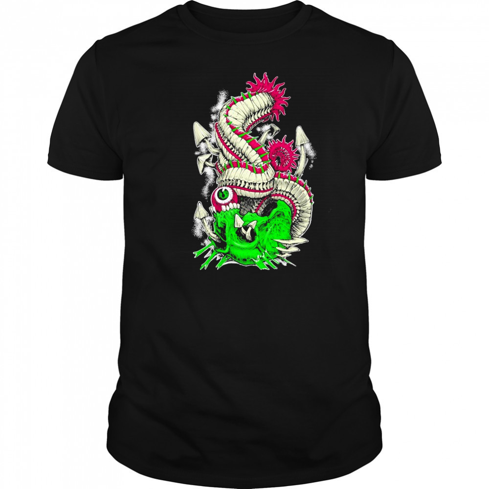 Wharflurch Psychedelic Skull T-shirt