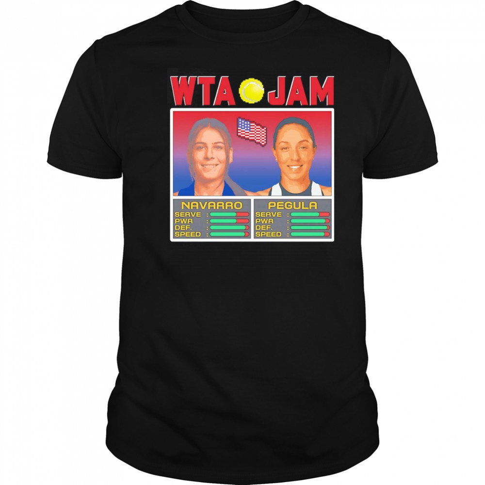 WTA Jam Navarro and Pegula shirt