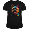 Yorkshire Terrier Dog Colorful Face Dog Lover Men Women shirt
