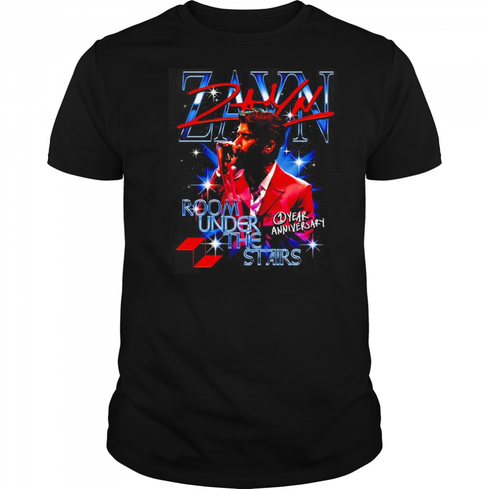 Zayn Room under the stairs 1 year anniversary shirt