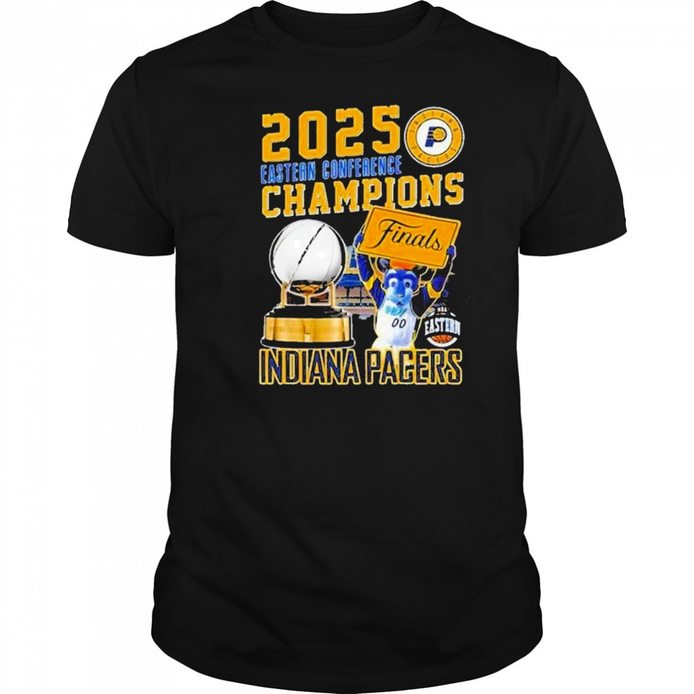 2025 Eastern Conference Champions Finals Indiana Pacers NBA Mascot shirt