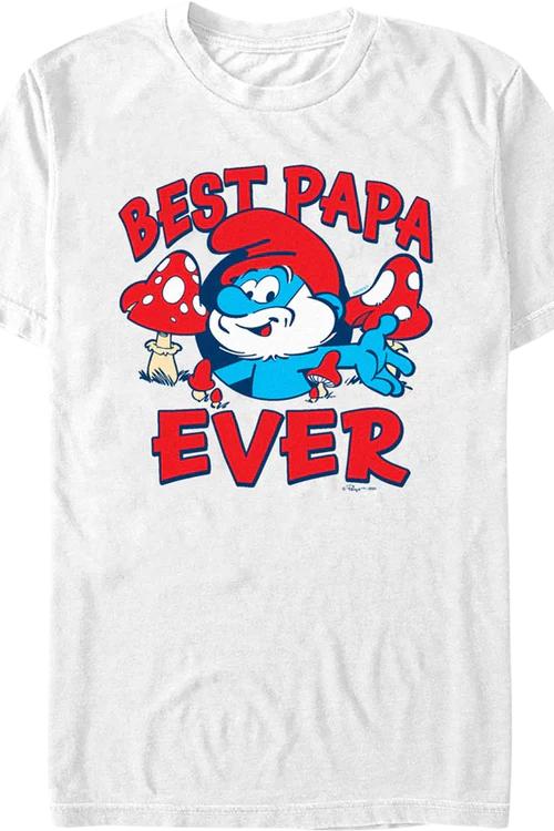 Best Papa Ever Smurfs T-Shirt