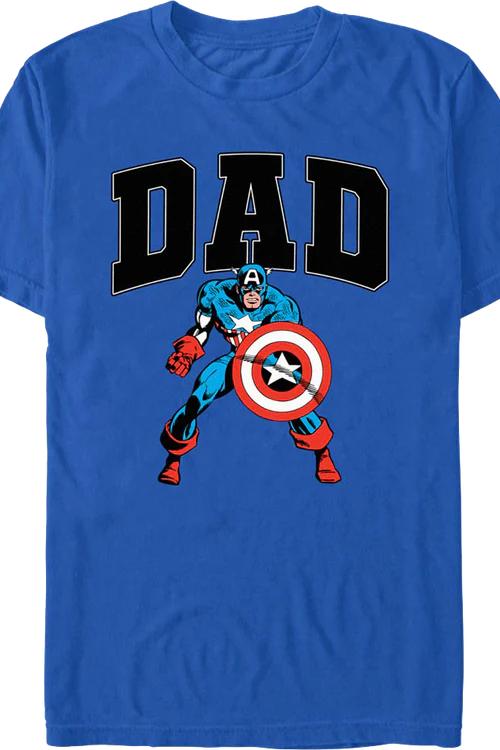 Dad Captain America Marvel Comics T-Shirt